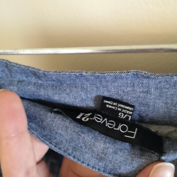 Forever 21 Large eyelet chambray skirt - Picture 7 of 9